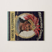 Maryland Chief Stringless Beans label uit 1930 Legpuzzel (Horizontaal)