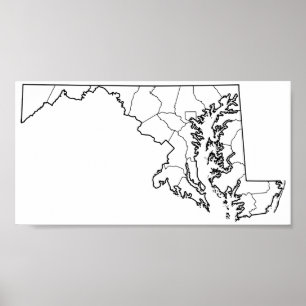 Maryland County's Blank overzicht