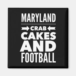 Maryland Crab Cakes En Football Magneet