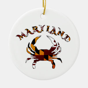 Maryland Crab Flag Keramisch Ornament