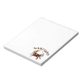 Maryland Crab Flag Notitieblok (Gedraaid)