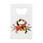 Maryland Crab Kredietkaart Flessenopener (Achterkant)
