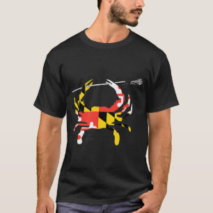 Maryland Crab Lacrosse Shirt Md Lax Maryland Lacro