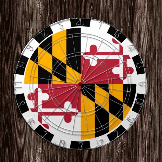 Maryland Dartboard USA & Maryland Flag/game board Dartbord
