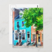 Maryland - de naburige Pub Fells Point MD Briefkaart (Voorkant / Achterkant)