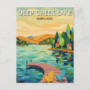 Maryland Deep Creek Lake Reis Briefkaart