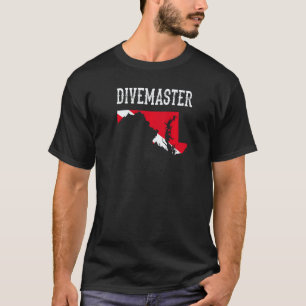 Maryland Divemaster Duik Instructeur Duik F T-shirt