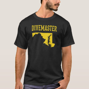 Maryland Divemaster Duik Instructeur Duik F T-shirt