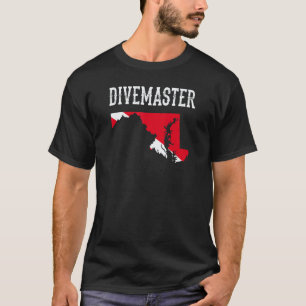 Maryland Divemaster Duik Instructeur Duik F T-shirt