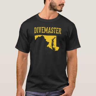 Maryland Divemaster Scuba Diving Instructor Dive F T-shirt