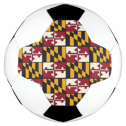 Maryland Drapeau balle de football unique (Devant)
