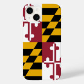 Maryland Drapeau Mate iPhone 14 Coque (Verso)