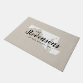 Maryland Family Monogram State Doormat Deurmat (Schuin)