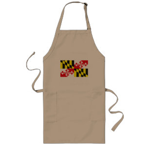 Maryland Flag Apron Lang Schort