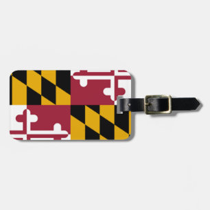 Maryland Flag Bagagelabel