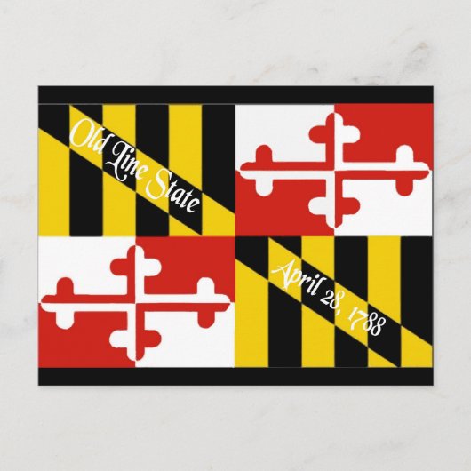 Maryland Flag Briefkaart (Voorkant)