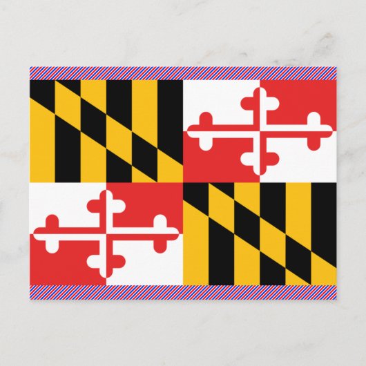 Maryland Flag Briefkaart (Voorkant)