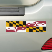 Maryland Flag Bumpersticker (Op auto)