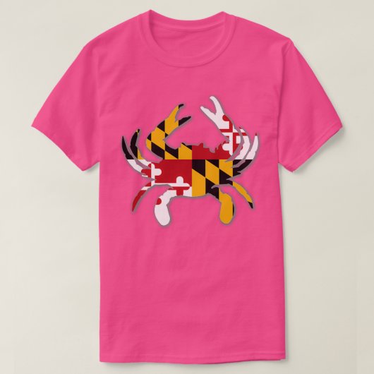 Maryland Flag Crab 5 T-shirt (Design voorkant)