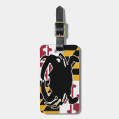 Maryland Flag/Crab bagagelabel (Voorkant verticaal)