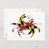 Maryland Flag Crab Briefkaart (Voorkant / Achterkant)
