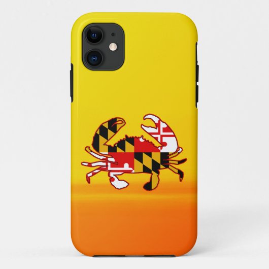 Maryland Flag Crab Case-Mate iPhone Case (Achterkant)