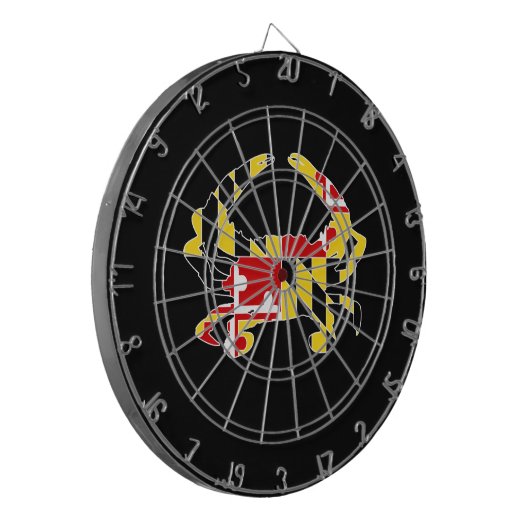 Maryland Flag Crab Dartboard Dartbord (Voorkant Links)