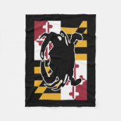 Maryland Flag/Crab deanket Fleece Deken (Voorkant)