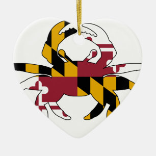 Maryland Flag Crab Keramisch Ornament