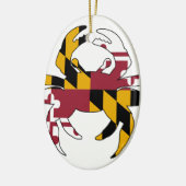 Maryland Flag Crab Keramisch Ornament (Links)