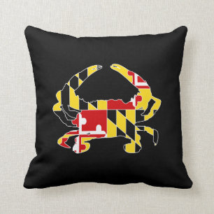 Maryland Flag Crab Polyester Sierkussen 16 x 16