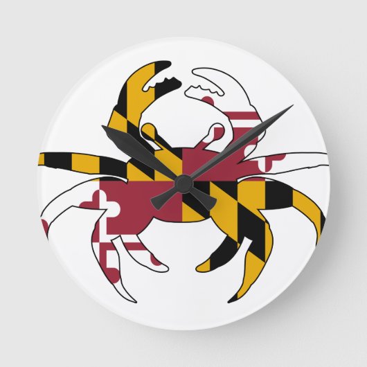 Maryland Flag Crab Ronde Klok (Voorkant)