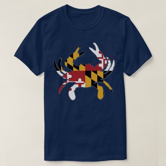 Maryland Flag Crab T-shirt (Design voorkant)