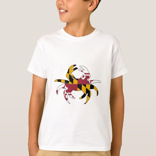 Maryland Flag Crab T-shirt (Voorkant)