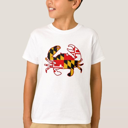 Maryland Flag Crab T-shirt (Voorkant)