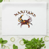 Maryland Flag Crab Theedoek (Gevouwen)