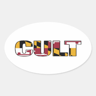 Maryland Flag Cult Oval Decale Ovale Sticker