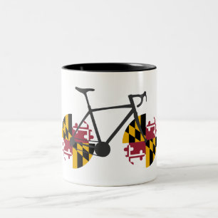 Maryland Flag Cycling Tweekleurige Koffiemok