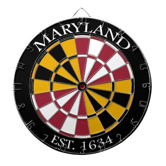 Maryland Flag Dartboard Dartbord (Voorkant)