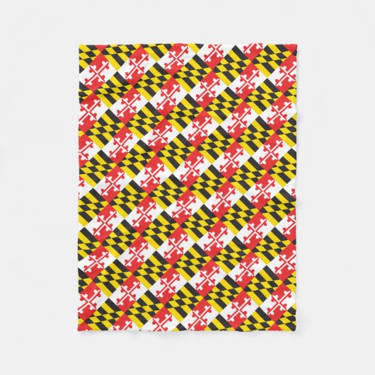 Maryland Flag Fleece Deken (Voorkant)