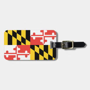 Maryland Flag Gepersonaliseerd Bagagelabel