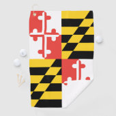 Maryland Flag Golf Handdoek (Insitu)