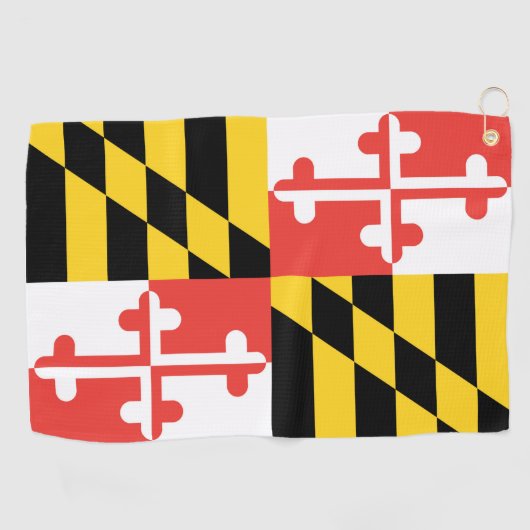 Maryland Flag Golf Handdoek (Horizontaal)