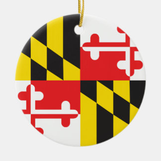 MARYLAND FLAG KERAMISCH ORNAMENT