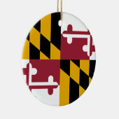 Maryland Flag Keramisch Ornament (Rechts)