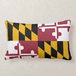 Maryland Flag Lumbar Sierkussen Kussen