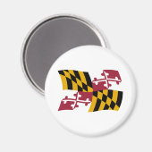 Maryland Flag Magnet Magneet (Voorkant / Achterkant)