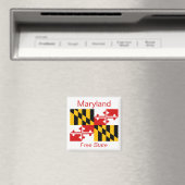 Maryland Flag Magnet Magneet (Insitu (Vaatwasser))