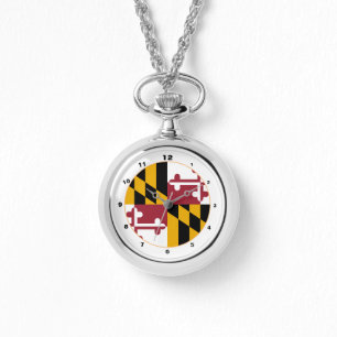 Maryland Flag & Maryland mode VS/designwatch Horloge