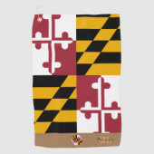 Maryland flag & Maryland monogrammed / serviette d (Devant)